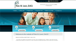 Desktop Screenshot of peterlewisdental.com