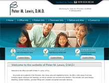 Tablet Screenshot of peterlewisdental.com